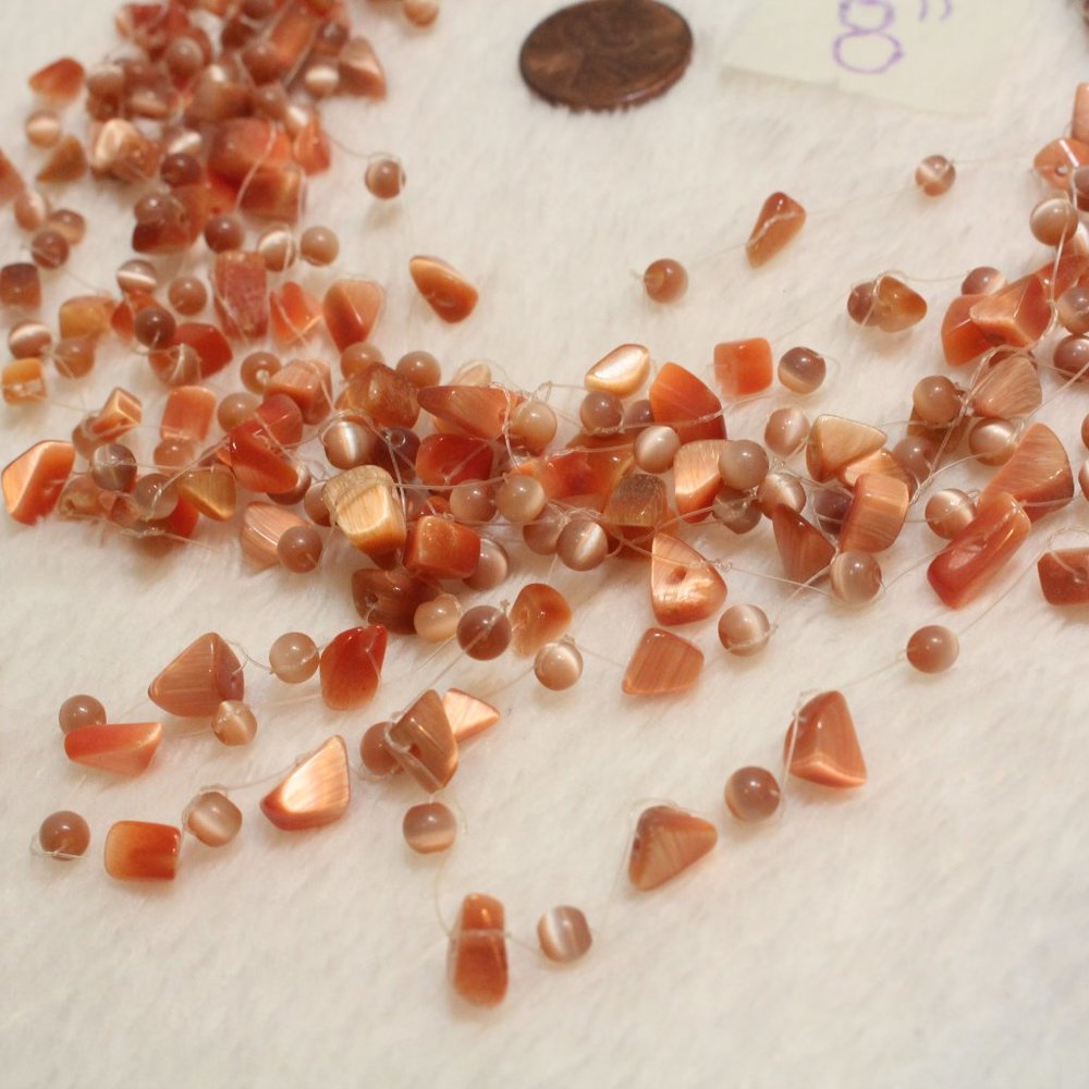 Multi Layer Beaded Illusion Wire Collar Statement… - image 5